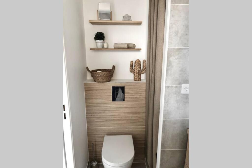 Charmant Studio A 400M De La Plage Avec Piscine 기델 외부 사진